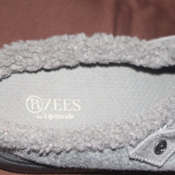 EC LADIES BZEES SLIPPERS - GREY - 9WIDE - Picture 6 of 7